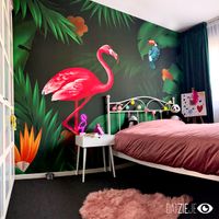Flamingo Wall 480cm x 265cm